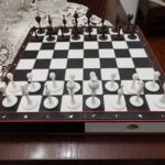 A Chess board with figures