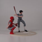 Catcher and batter